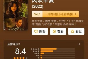 赵丽颖《风吹半夏》演绎女商人逆袭，豆瓣8.4高分